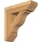 Ekena Millwork Funston Slat Rough Sawn Bracket w/ Offset Brace, Western Red Cedar, 8"W x 26"D x 26"H BKT0806X26X26FST06RWR - alternate 1